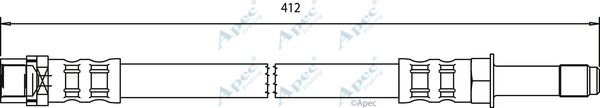 APEC BRAKING Bremžu šļūtene HOS3538